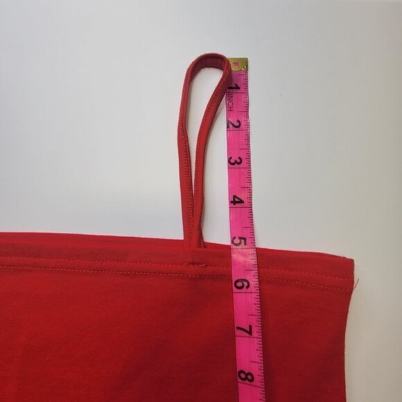 RED Spaghetti Strap Camisole Red Tank Top - New Without Tags- One Size - Picture 10 of 10